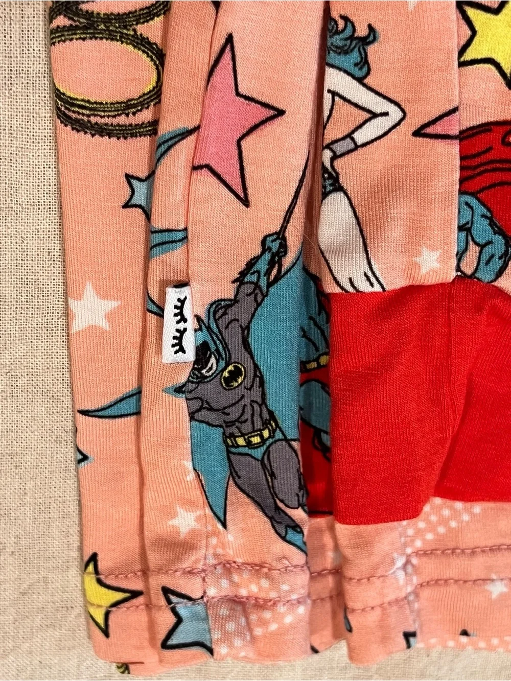 Little Sleepies Pink Super Hero Justice League Pajama Set 4T